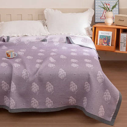 Ownkoti Reversible Purple Grape Cotton Quilt - image 4