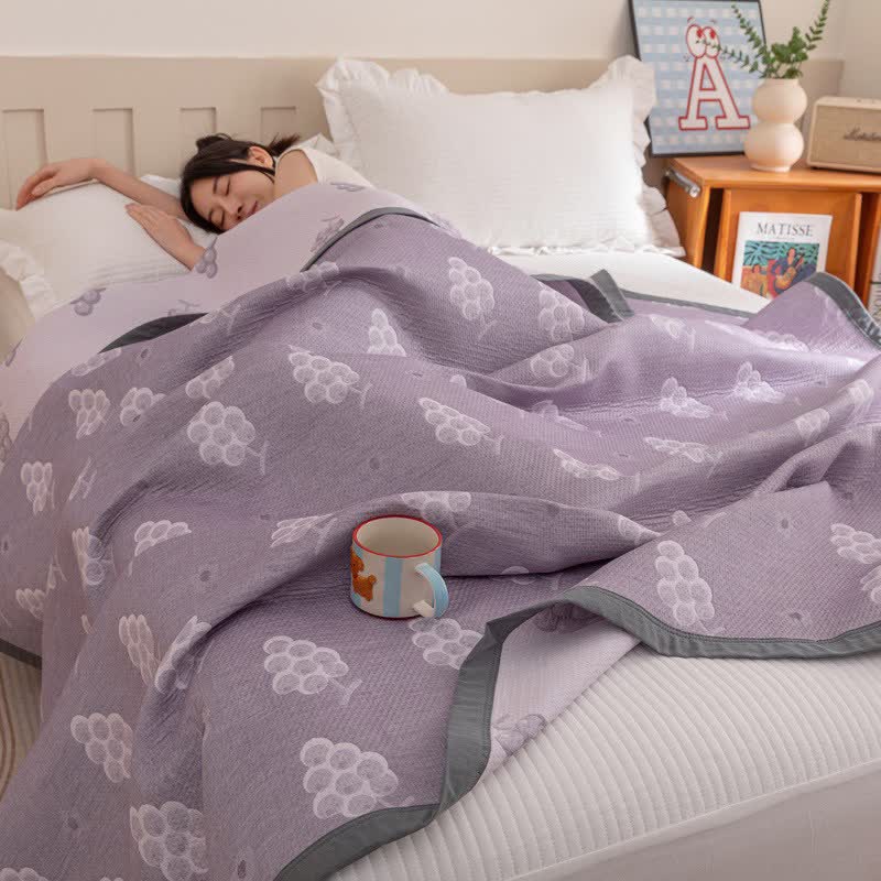 Ownkoti Reversible Purple Grape Cotton Quilt - image 7
