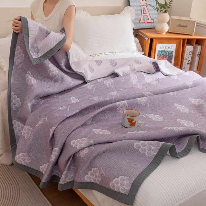 Ownkoti Reversible Purple Grape Cotton Quilt - image 8