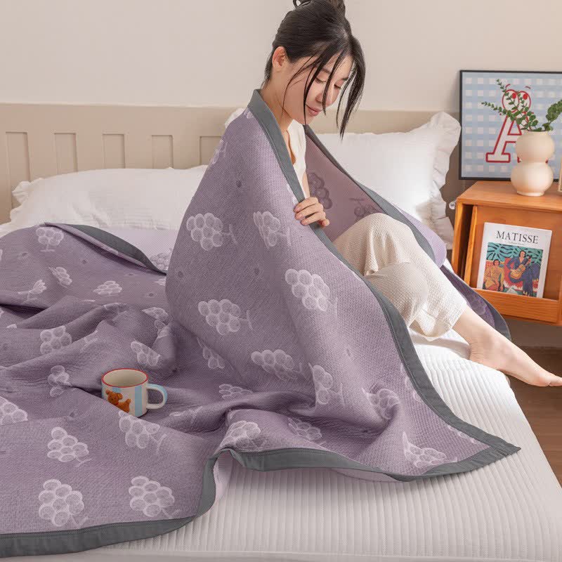 Ownkoti Reversible Purple Grape Cotton Quilt - image 9