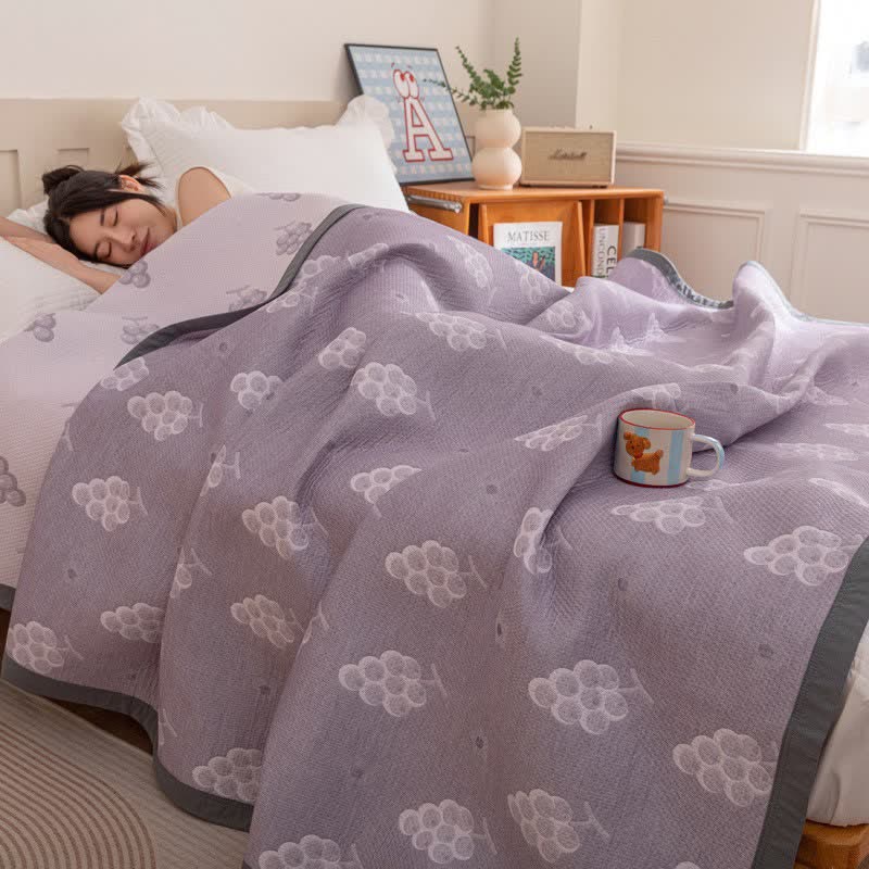 Ownkoti Reversible Purple Grape Cotton Quilt - image 6