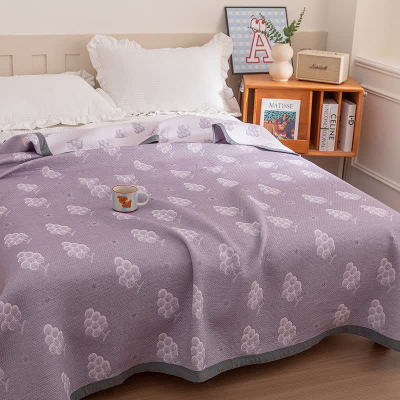 Ownkoti Reversible Purple Grape Cotton Quilt - image 5