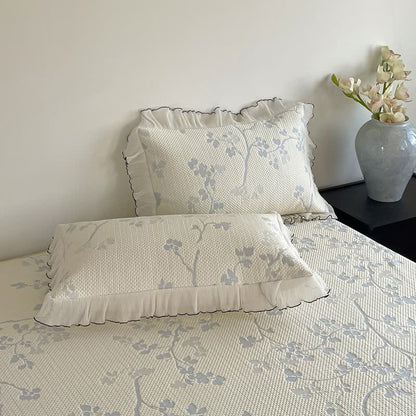 Ownkoti Ruffled Floral & Branch Bedspread Set - image 14