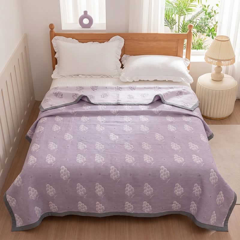 Ownkoti Reversible Purple Grape Cotton Quilt - image 1