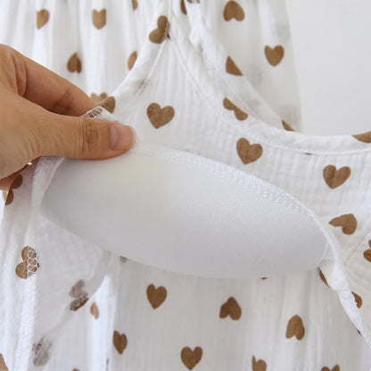 Ownkoti Ruffled Heart Cotton Gauze Cami Pajamas - image 5