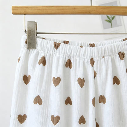 Ownkoti Ruffled Heart Cotton Gauze Cami Pajamas - image 6