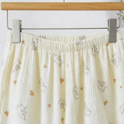 Ownkoti Ruffled Horse Cotton Gauze Cami Pajamas - image 4
