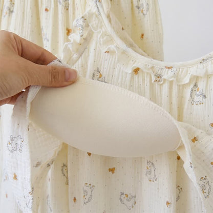 Ownkoti Ruffled Horse Cotton Gauze Cami Pajamas - image 5