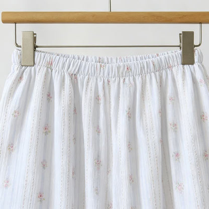 Ownkoti Ruffled Striped Floral Cotton Cami Pajamas - image 6