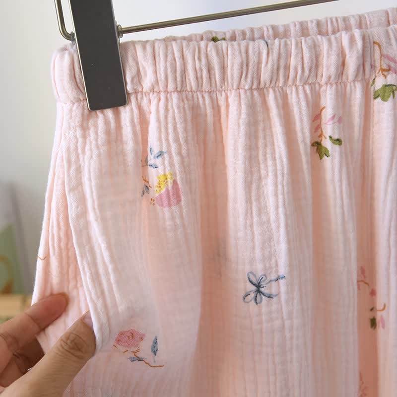 Ownkoti Ruffled Ditsy Floral Cotton Cami Pajamas - image 8