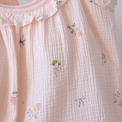 Ownkoti Ruffled Ditsy Floral Cotton Cami Pajamas - image 9