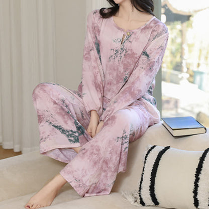 Ownkoti Oriental Branch Long Sleeve Pajama Set - image 9