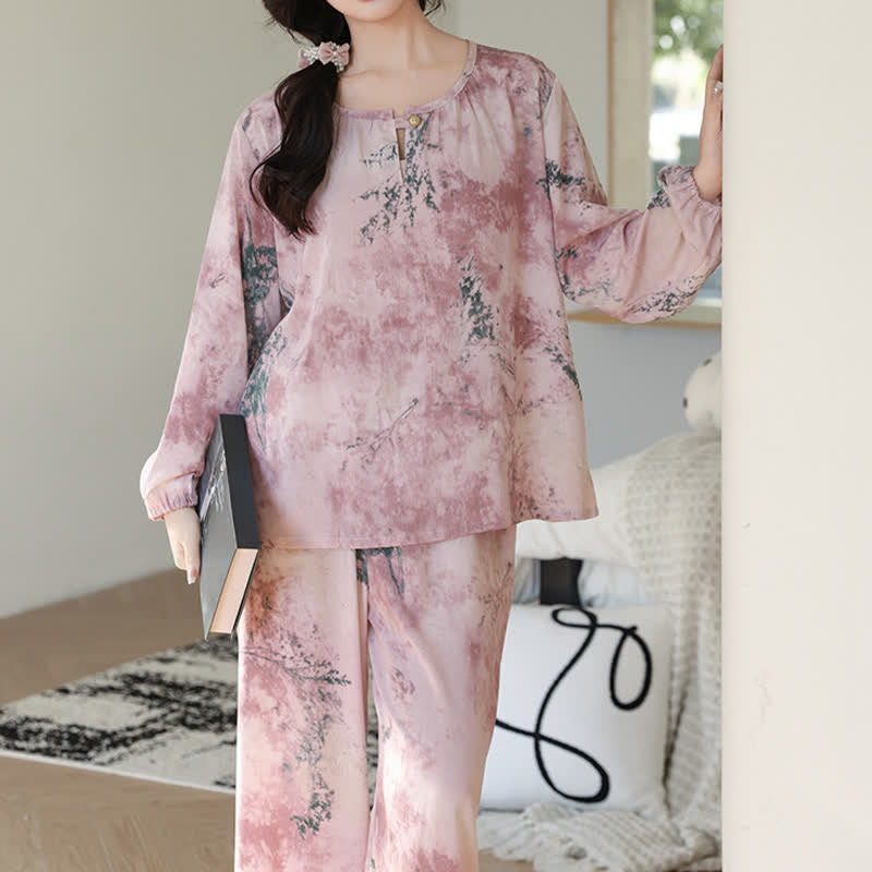 Ownkoti Oriental Branch Long Sleeve Pajama Set - image 6