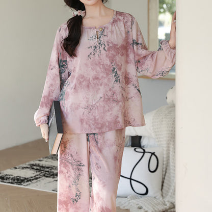 Ownkoti Oriental Branch Long Sleeve Pajama Set - image 6