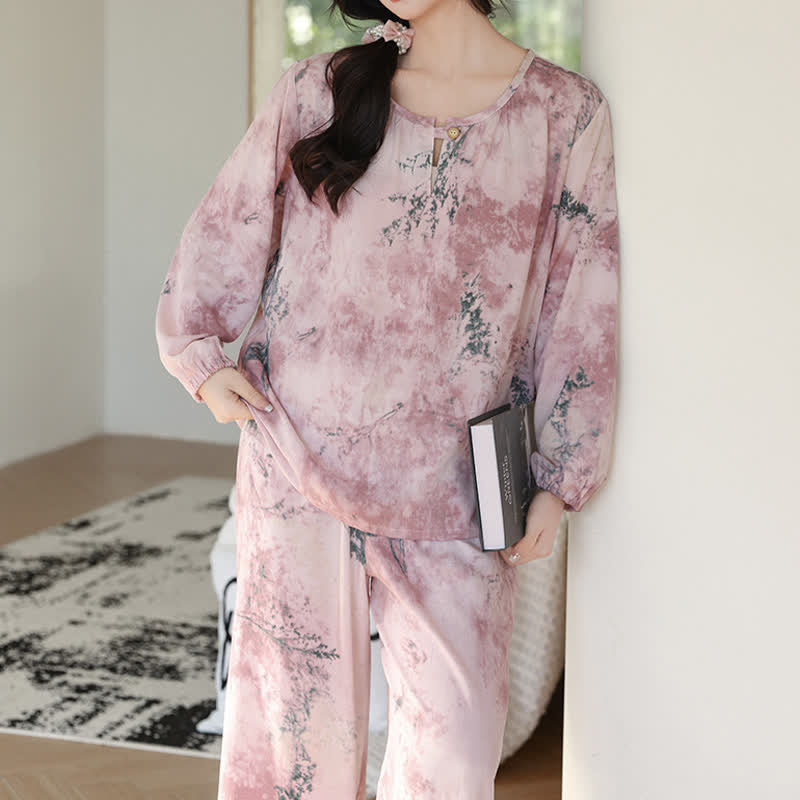 Ownkoti Oriental Branch Long Sleeve Pajama Set - image 8