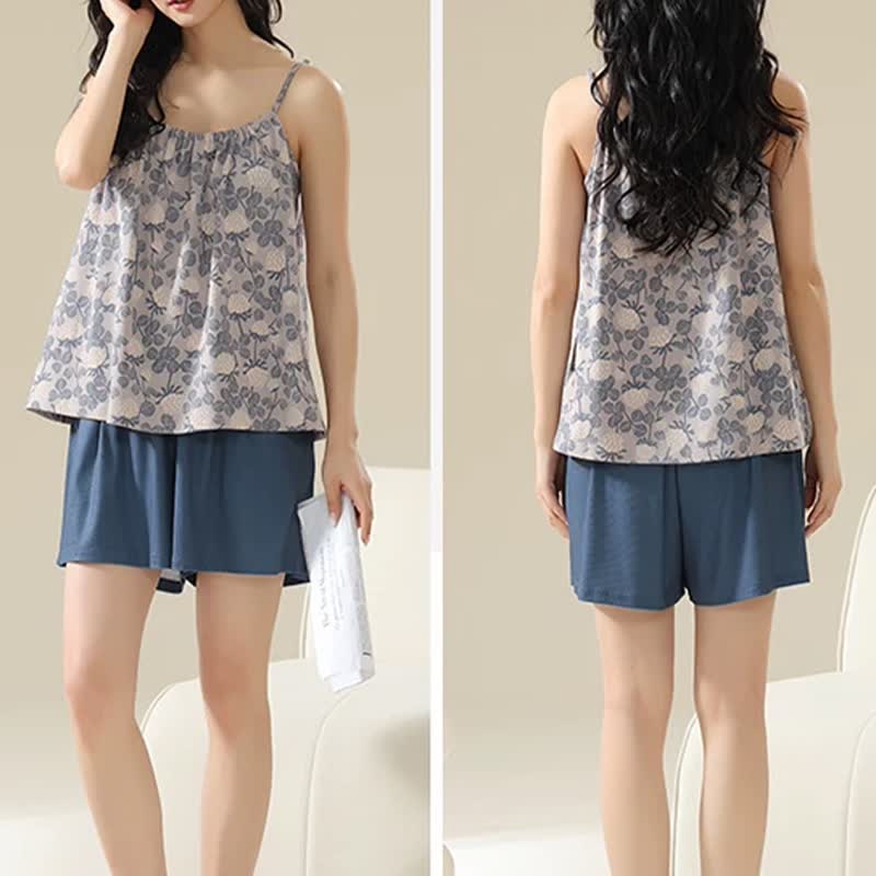 Ownkoti Vintage Floral Modal Cami Pajama Set - image 6