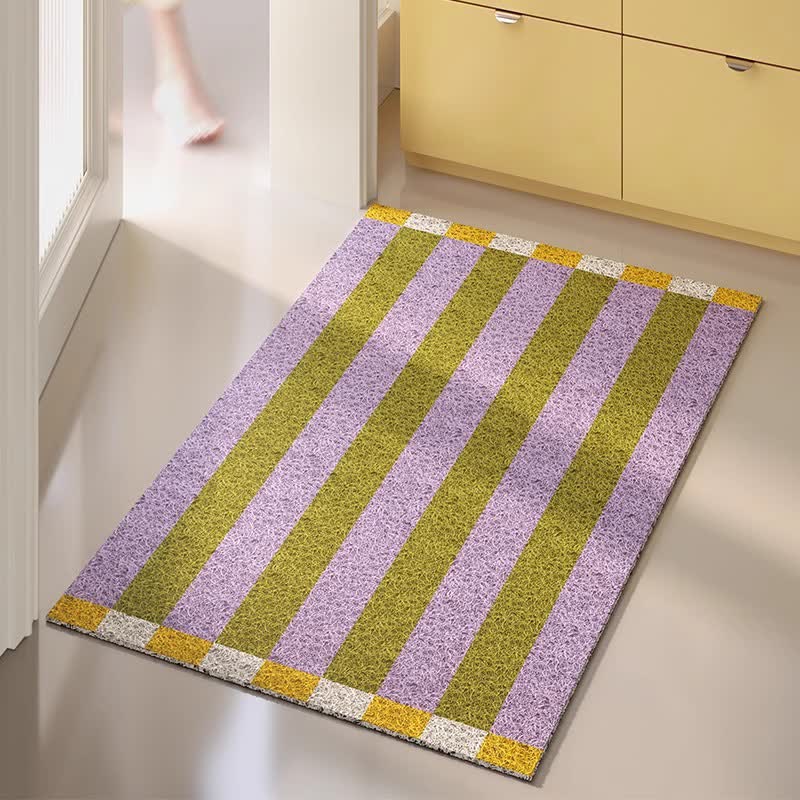 Ownkoti Modern Striped Decorative Entryway Rug - Purple & Green - 31'' × 47'' - image 6