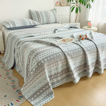 Ownkoti Fair Isle Style Cotton Gauze Quilt - image 1