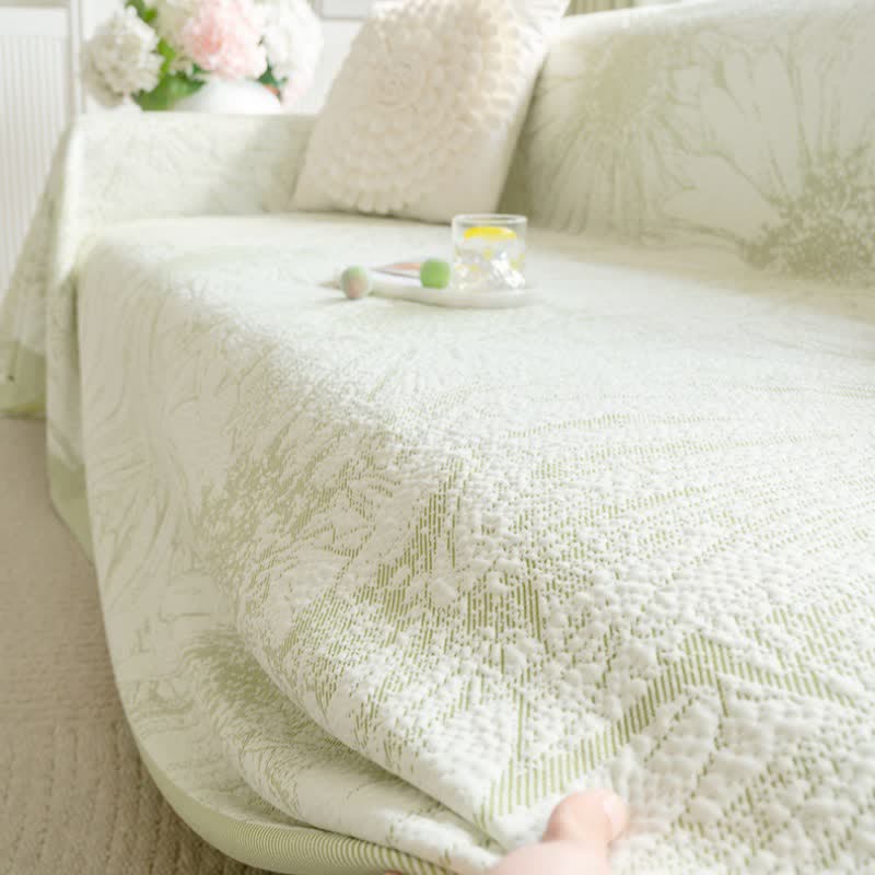 Ownkoti Artistic Sunflower Chenille Sofa Throw Blanket - image 4