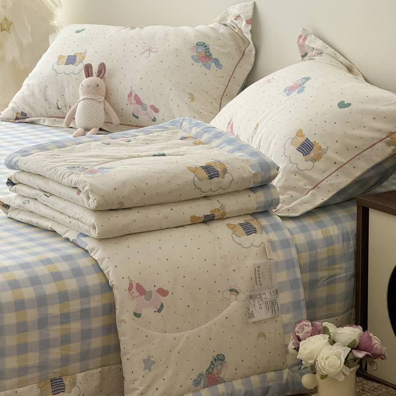 Ownkoti Pure Cotton Whimsical Print Bedding Set - image 3
