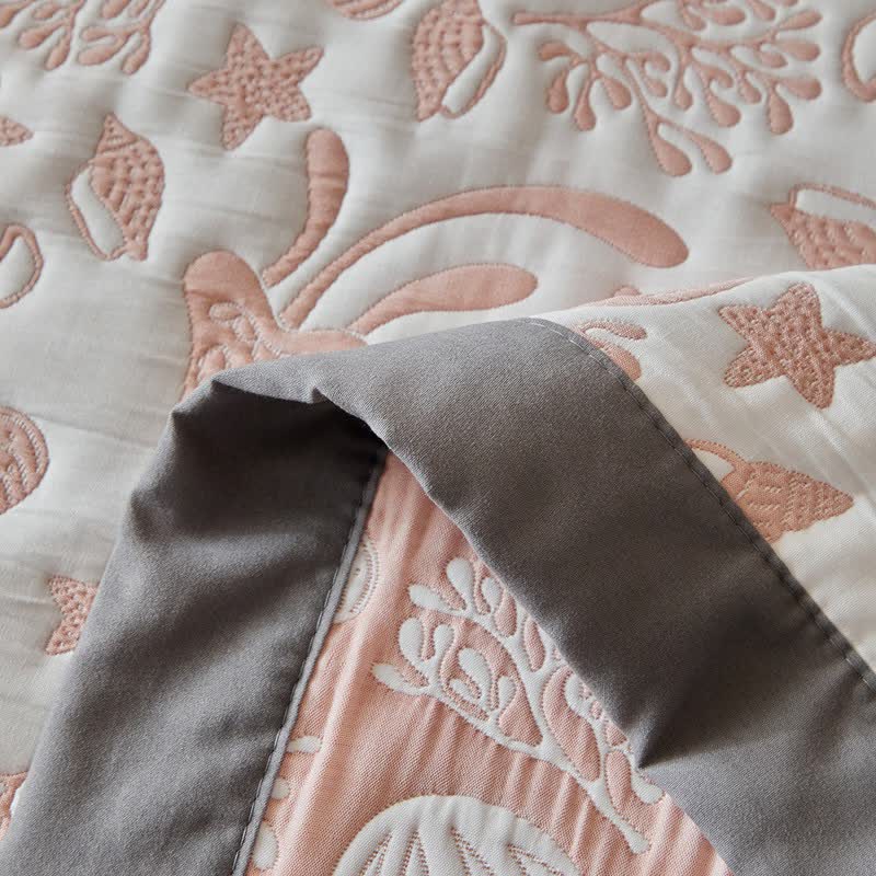 Ownkoti Pink Ocean Life Reversible Quilt Set - image 17