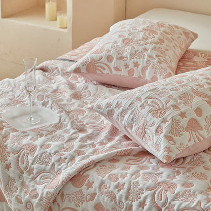 Ownkoti Pink Ocean Life Reversible Quilt Set - image 15
