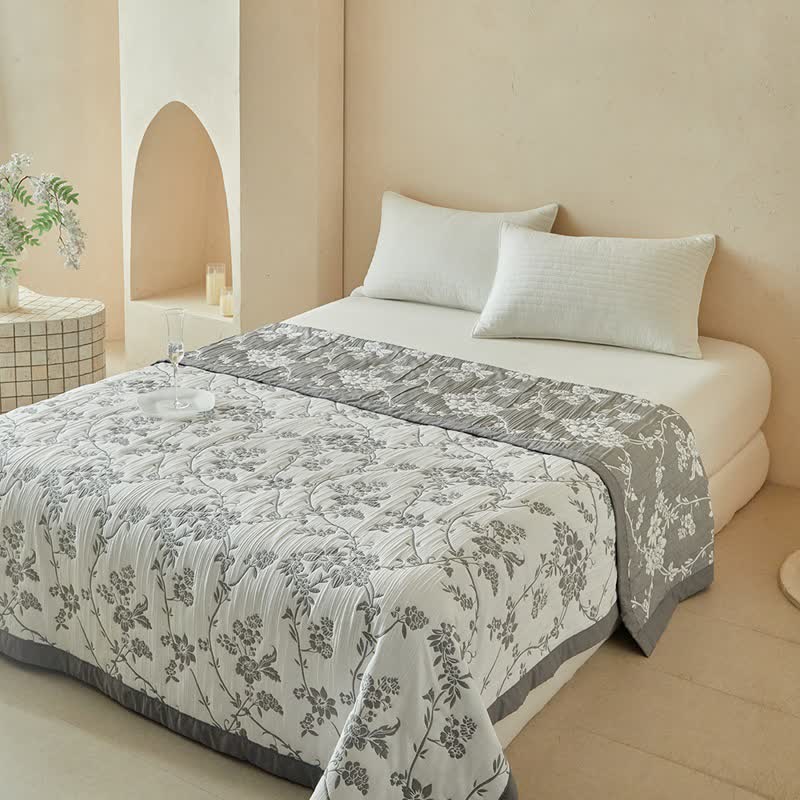 Ownkoti Branch & Floral Reversible Quilt Set - image 6