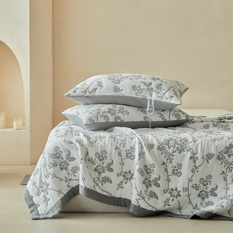 Ownkoti Branch & Floral Reversible Quilt Set - image 7
