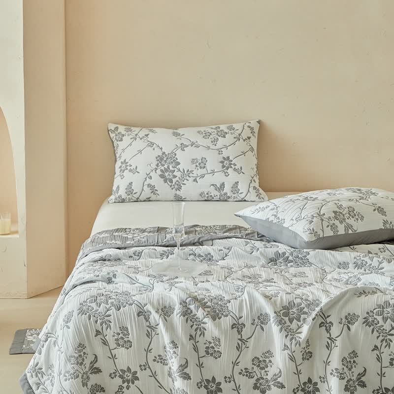 Ownkoti Branch & Floral Reversible Quilt Set - image 8