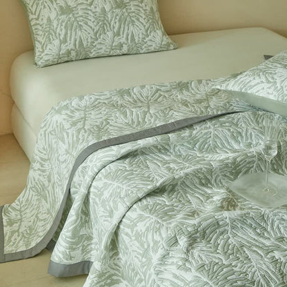 Ownkoti Tropical Palm Leaf Reversible Quilt Set - image 13