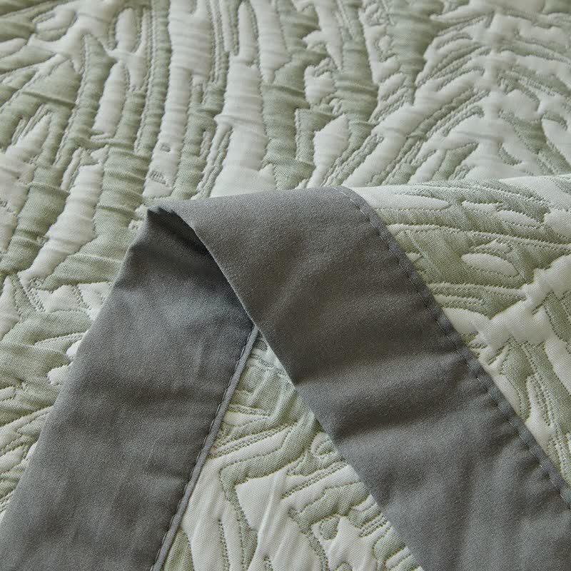 Ownkoti Tropical Palm Leaf Reversible Quilt Set - image 16