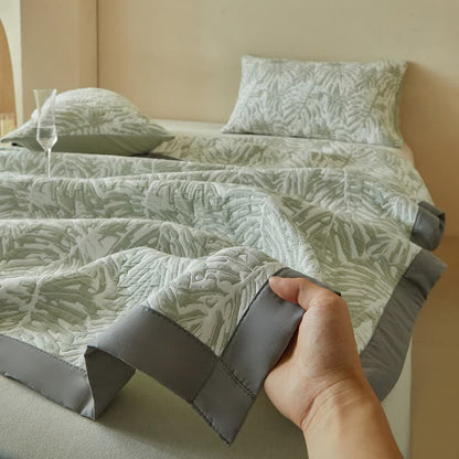 Ownkoti Tropical Palm Leaf Reversible Quilt Set - image 14