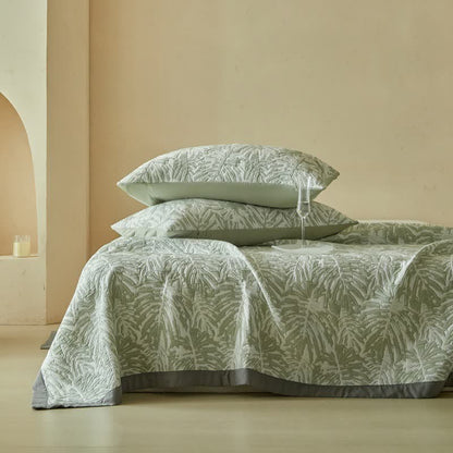 Ownkoti Tropical Palm Leaf Reversible Quilt Set - image 10