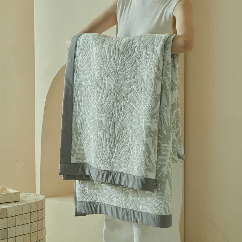 Ownkoti Tropical Palm Leaf Reversible Quilt Set - image 12