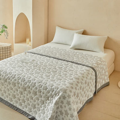 Ownkoti Neutral Star Pattern Reversible Quilt Set - image 10