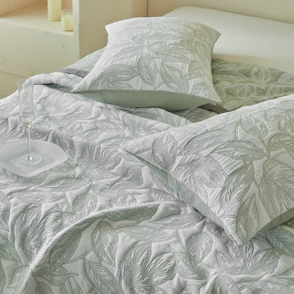 Ownkoti Botanical Leaf Print Quilt Set - image 18