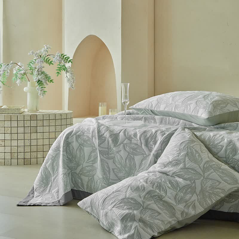 Ownkoti Botanical Leaf Print Quilt Set - image 15