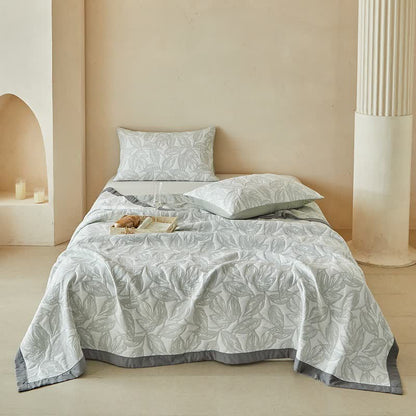 Ownkoti Botanical Leaf Print Quilt Set - image 2