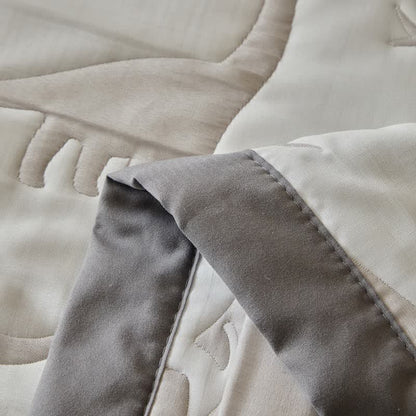 Ownkoti Neutral Dinosaur Print Reversible Quilt - image 18