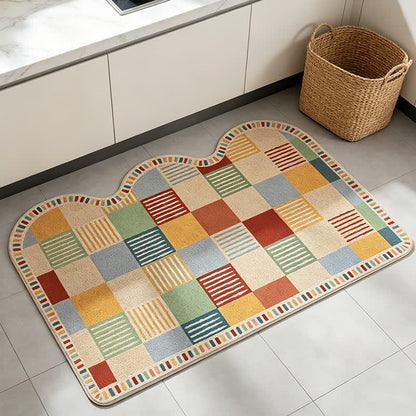 Ownkoti Colorblock Patchwork Printed Entry Rug - image 3