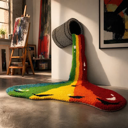 Ownkoti Rainbow Waterfall Plush Area Rug - image 1