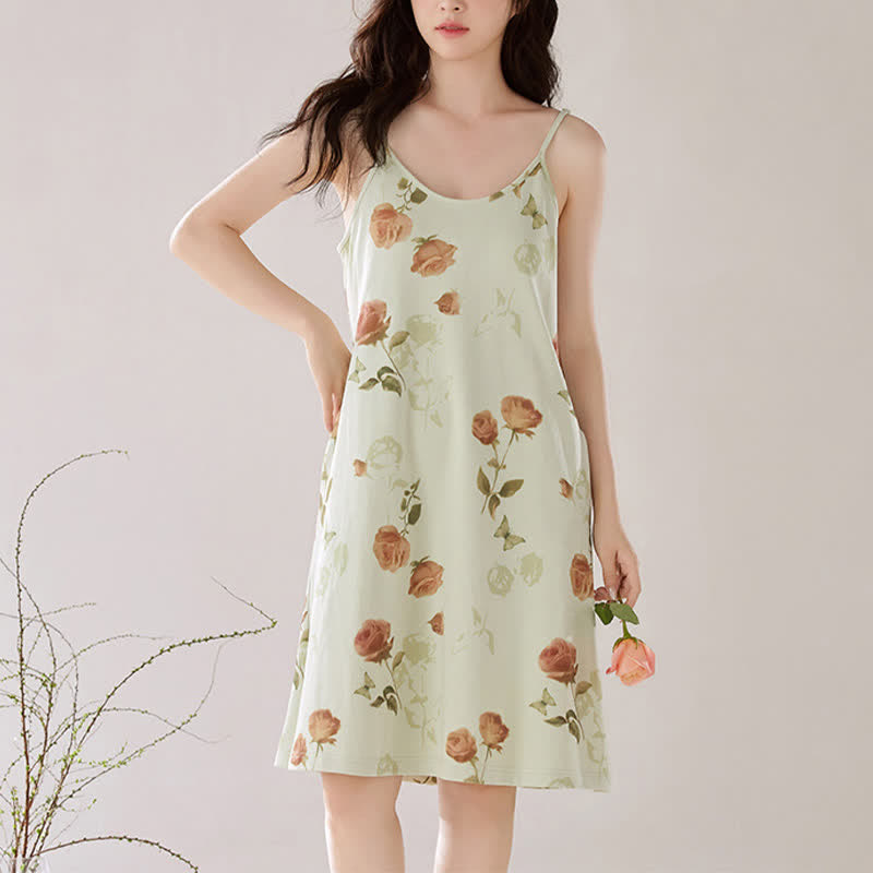 Ownkoti Elegant Rose Sleeveless Women's Nightdress - image 5