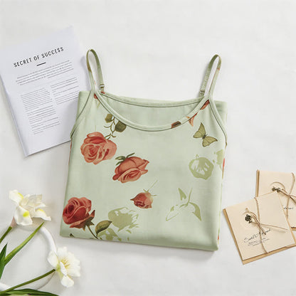 Ownkoti Elegant Rose Sleeveless Women's Nightdress - image 1