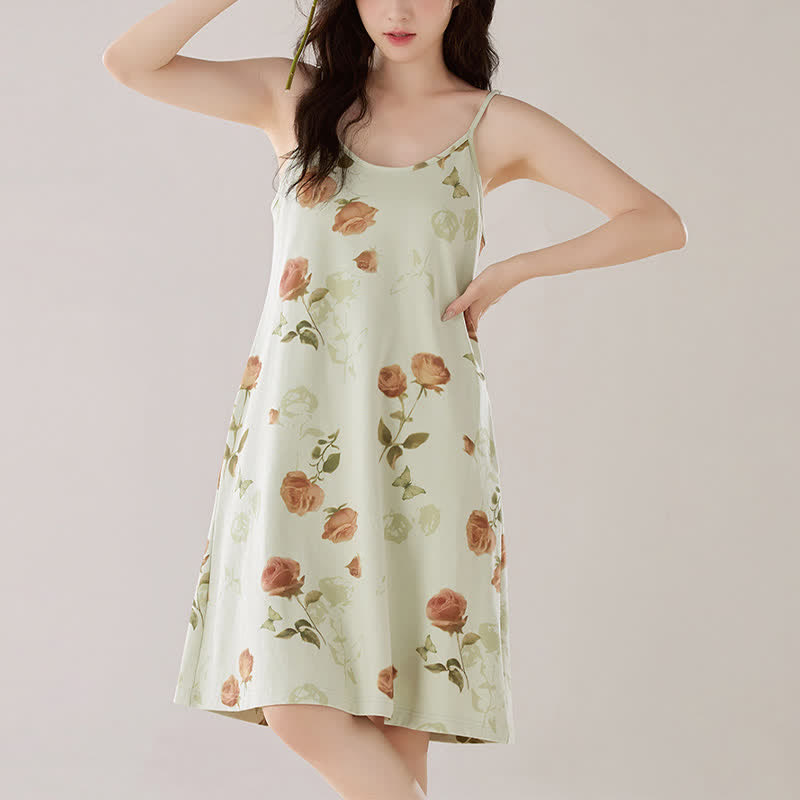 Ownkoti Elegant Rose Sleeveless Women's Nightdress - image 6
