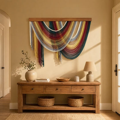 Ownkoti Bohemian Cotton Beaded Wall Hanging Decor - image 1