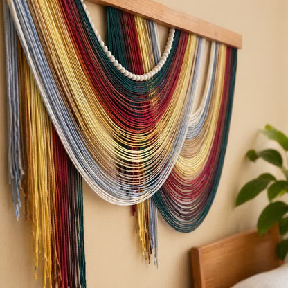 Ownkoti Bohemian Cotton Beaded Wall Hanging Decor - image 4