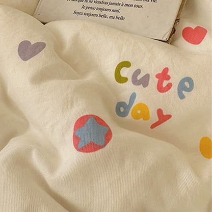Ownkoti Rainbow Hearts Soft Touch Bedding Set - image 3