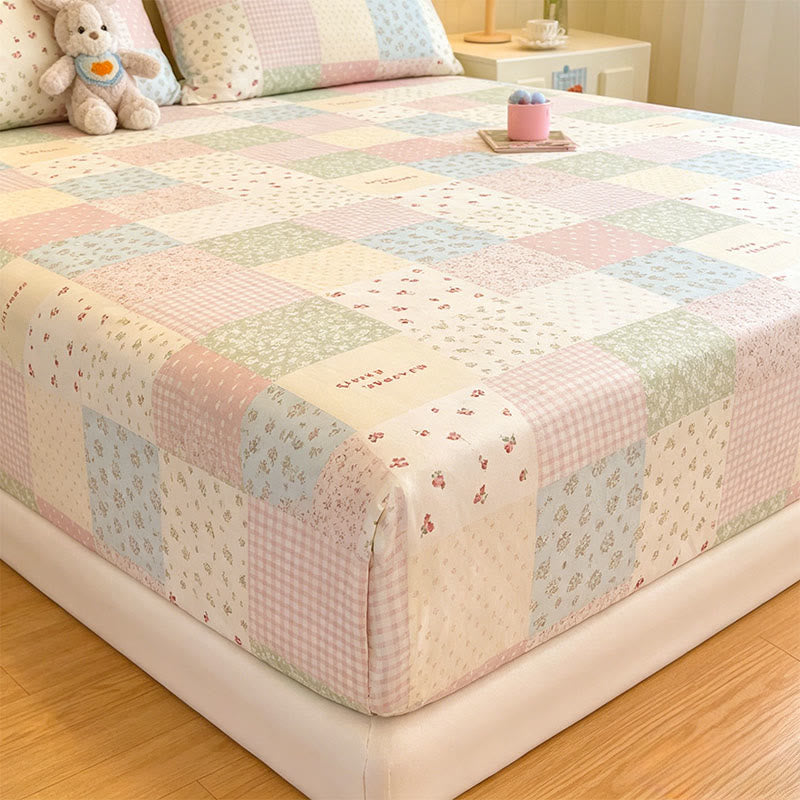 Ownkoti Pastel Patchwork Cotton Bedding Set - image 3