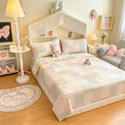 Ownkoti Pastel Patchwork Cotton Bedding Set - image 1