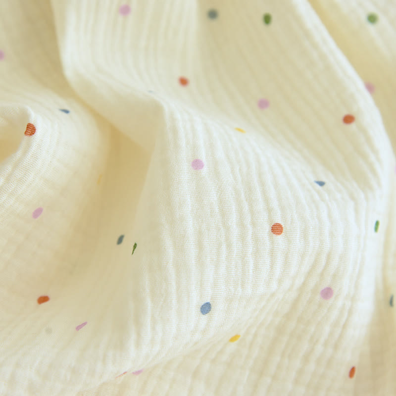 Ownkoti Rainbow Dot Cotton Gauze Lounge Dress - image 8